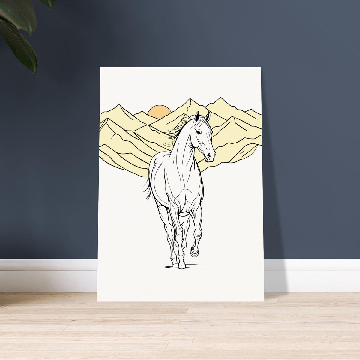 Majestic Freedom - Horse in Mountainous Landscape - 50x70 cm 20x28″ - Posters