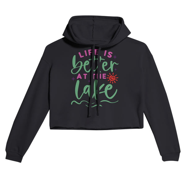 Lake Life Love - Better at the Lake Hoodie - Black - Hoodies