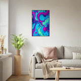 Liquid Rhythm - Capturing Moments of Dynamic Energy - 60x90 cm 24x36″ - Metal Framed Posters