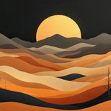 Desert Dreams in Dual Light – Wooden-Framed Poster - - Wooden Framed Posters