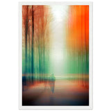 Twilight Walk Through Dreamscape - 30x45 cm 12x18″ White frame - Wooden Framed Posters