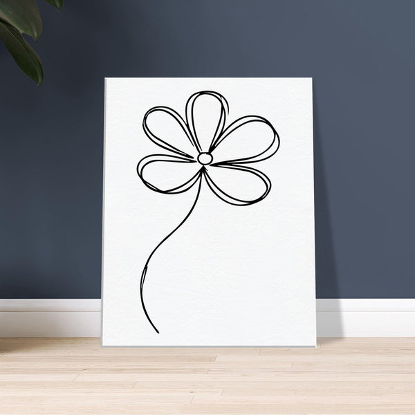 Modern Flora - Artistic Flower Canvas - - Canvas Prints