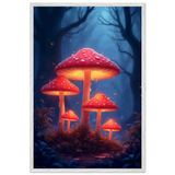 Magical Mushroom Forest – Wooden Framed Poster - - Wooden Framed Posters