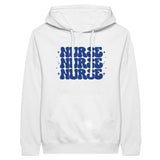 The Heartbeat of Care - Nurse Pullover Hoodie - White - Hoodies