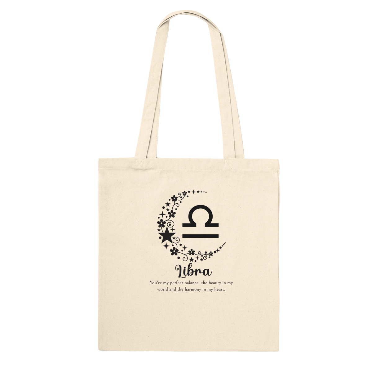 Personalized Star Sign Tote for Friends - Libra - Tote Bags