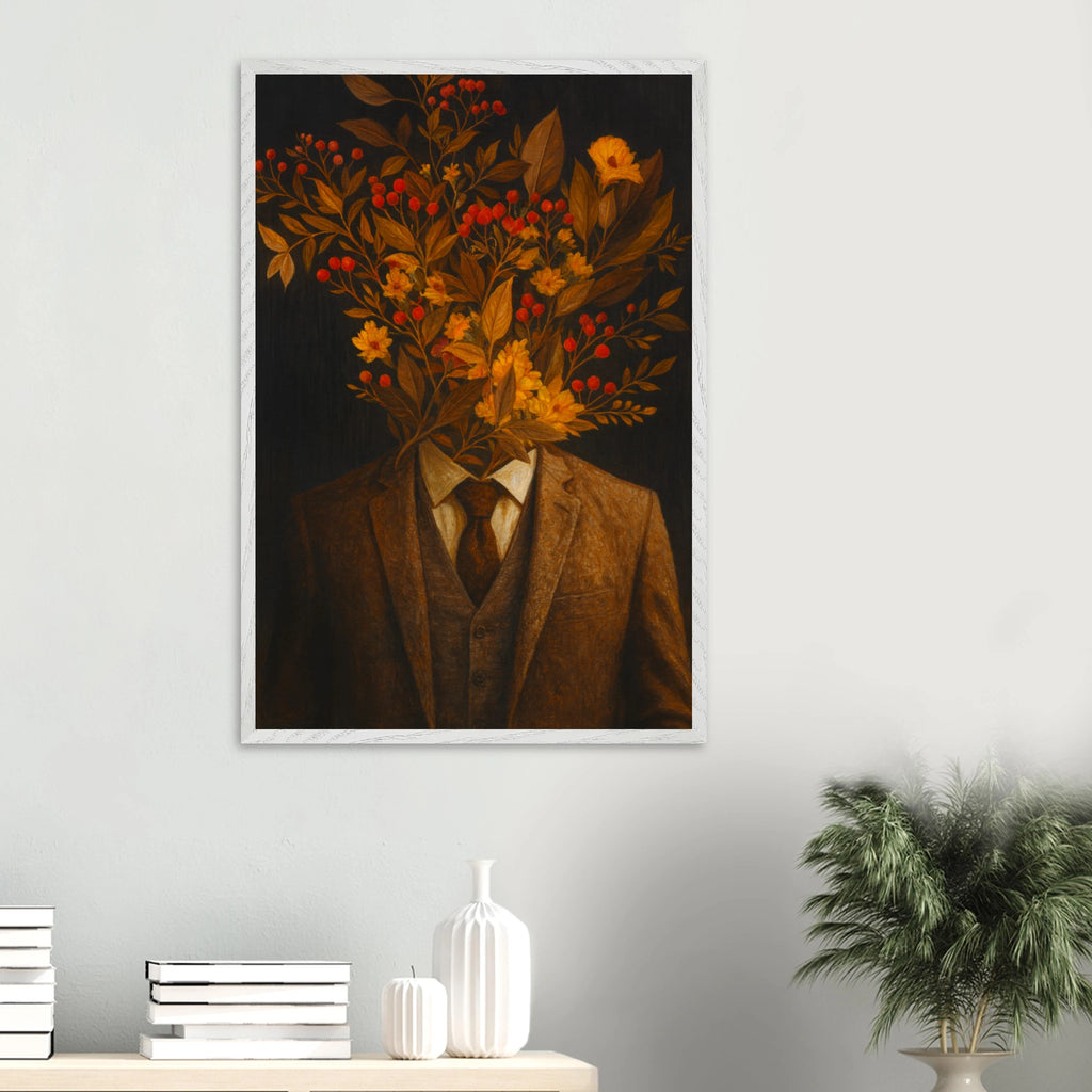 Wooden Framed Poster – A Gift of Nature & Memory - White frame - Wooden Framed Posters