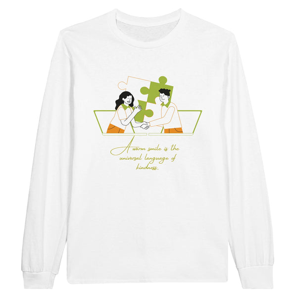 Classic Long-sleeve Tee for Kind Colleagues - White - Long Sleeves T-shirts