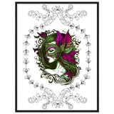 Masked Enchantment - Deluxe Framed Poster - 60x80 cm 24x32″ Black frame - Framed Posters