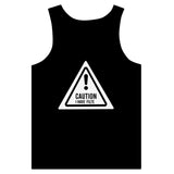 Caution - Bold and Unfiltered - Black - Tank Tops