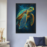 Gift Ocean Memories – Sea Turtle Metal Framed Poster - - Metal Framed Posters