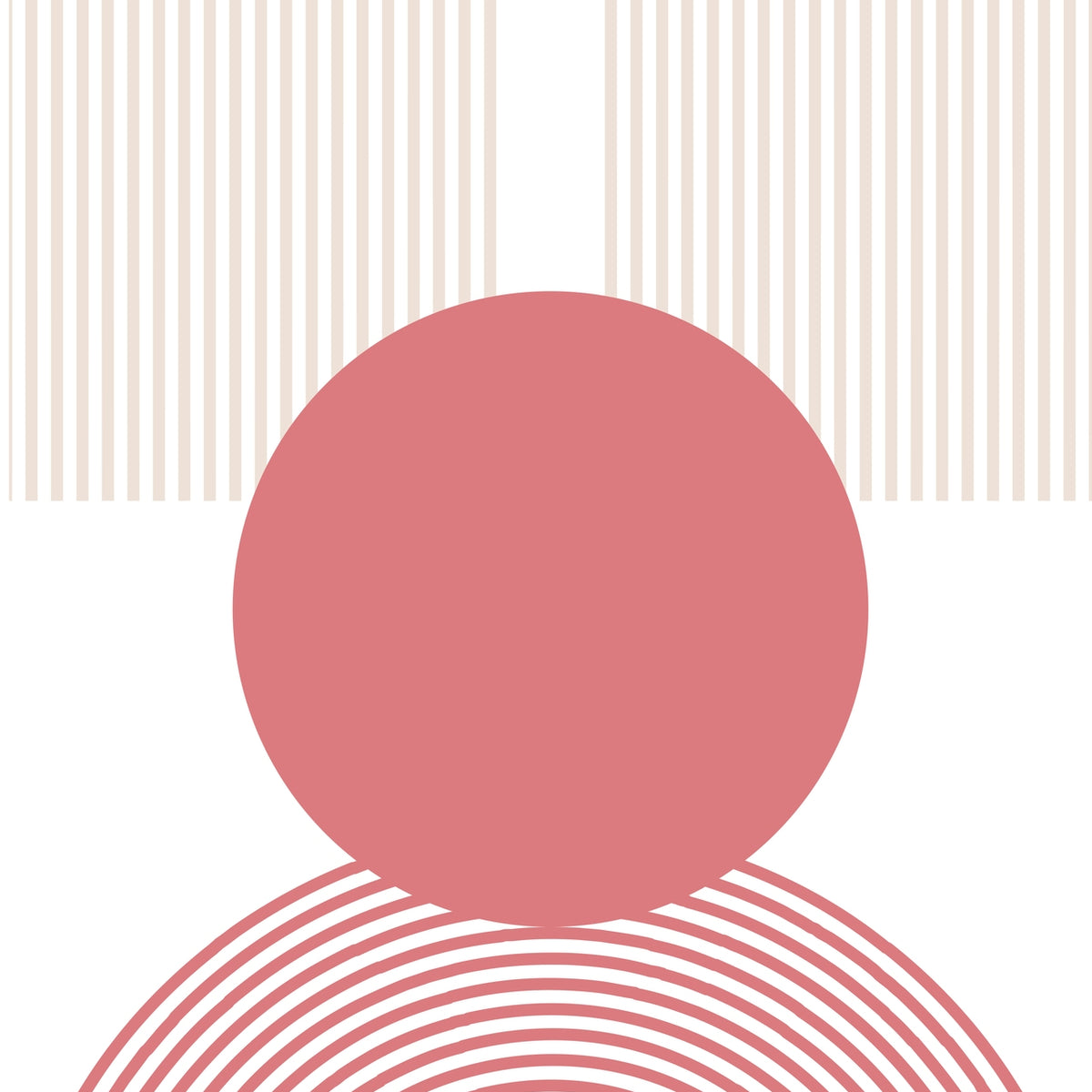 Blush Arches - Wooden and Metal Framed Poster Set - - Framed Posters