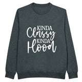 Kinda Classy, Kinda Hood - Own Your Unique Style! - Charcoal Heather - Sweatshirt