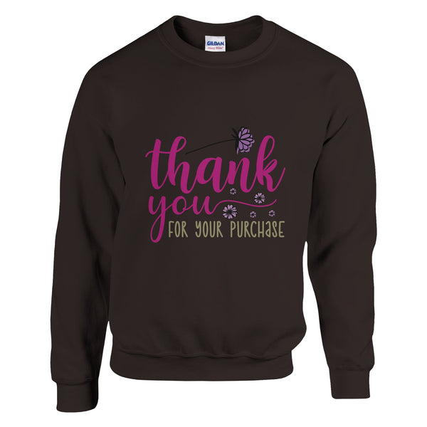 Memories Made - Thank You for Your Purchase Sweatshirt - Dark Chocolate - Sweatshirt