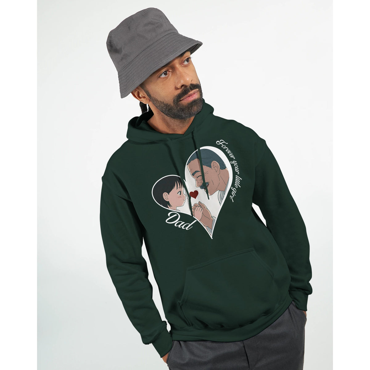 Bound by Love - A Father-Daughter Connection - Forest Green - Hoodies