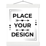 Vintage Vibes - Classic Matte Poster with Custom Magnetic Hangers - 20x25 cm 8x10″ White wall hanger - Posters With Hanger