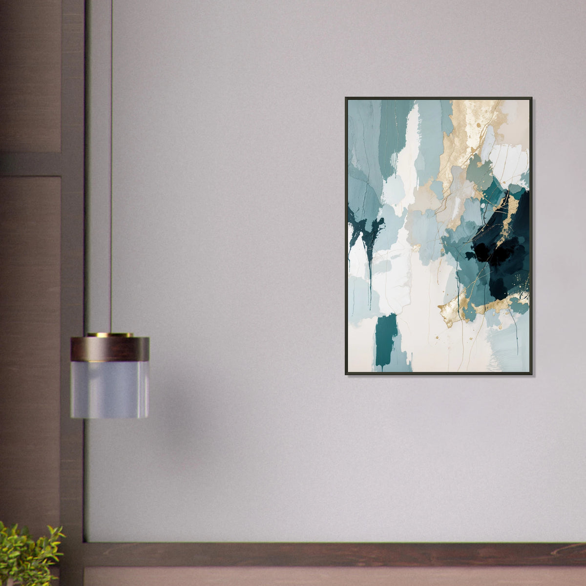Abstract Matte Wall Poster – A Gift of Artful Serenity - Default Title - Metal Framed Posters