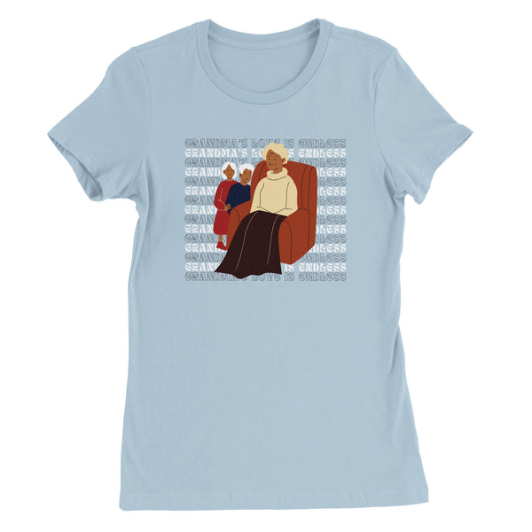 Grandma’s Endless Love Tee – Bella + Canvas - Baby Blue - T-Shirt