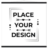 Stunning Art Display - Premium Customizable Poster - 70x70 cm 28x28″ Black wall hanger - Posters With Hanger