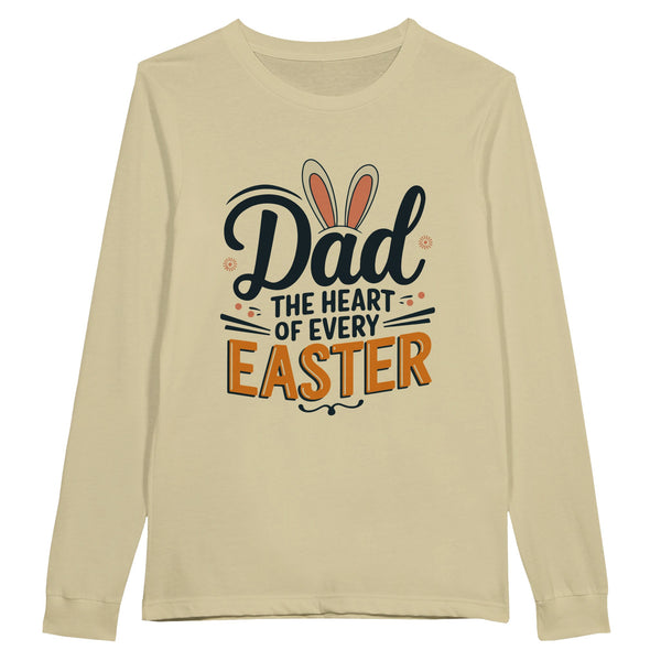 Easter Long Sleeve Shirt for Dad’s Heart - Natural - Long Sleeves T-shirts