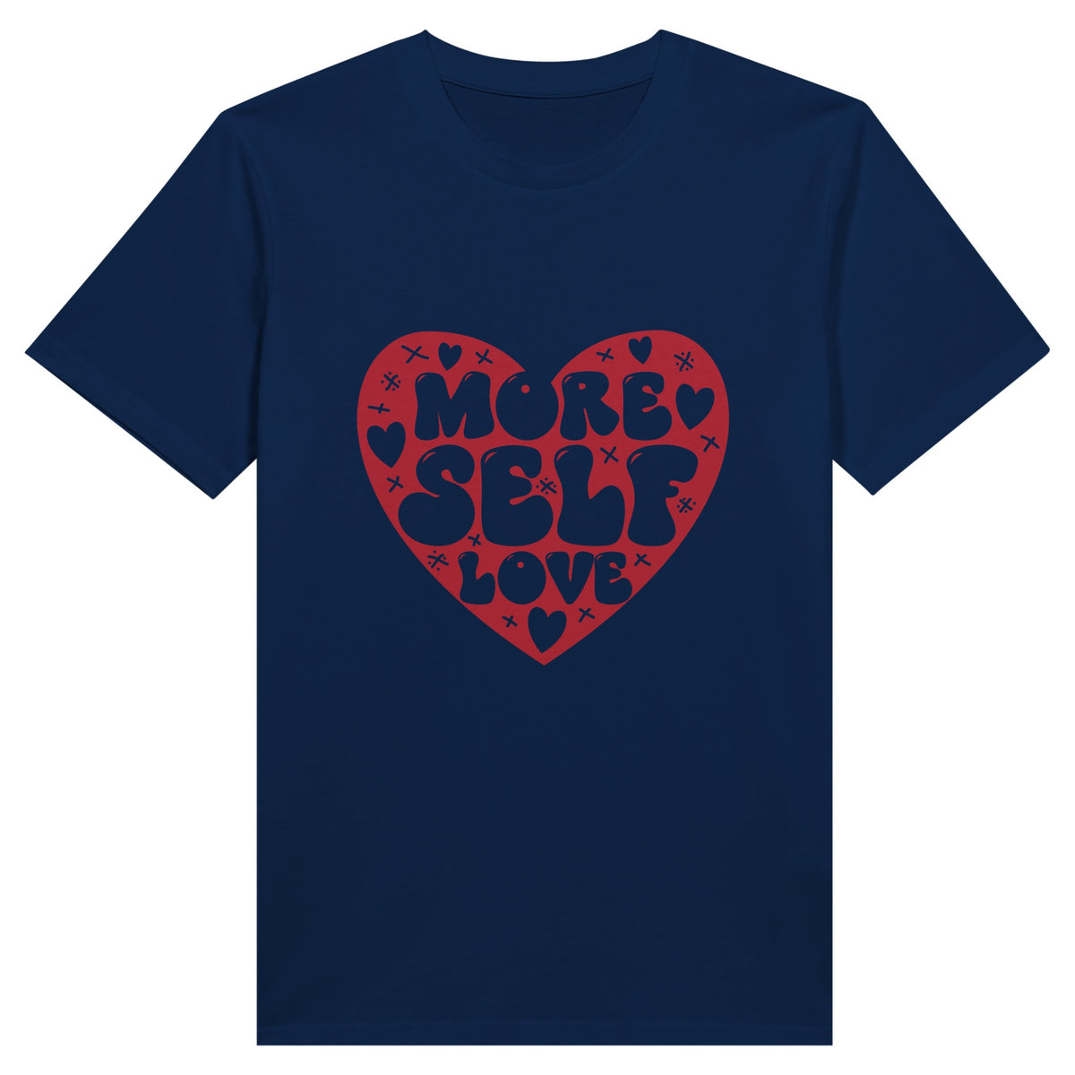 Empower Yourself with More Self Love - Navy - Crewneck T-shirts