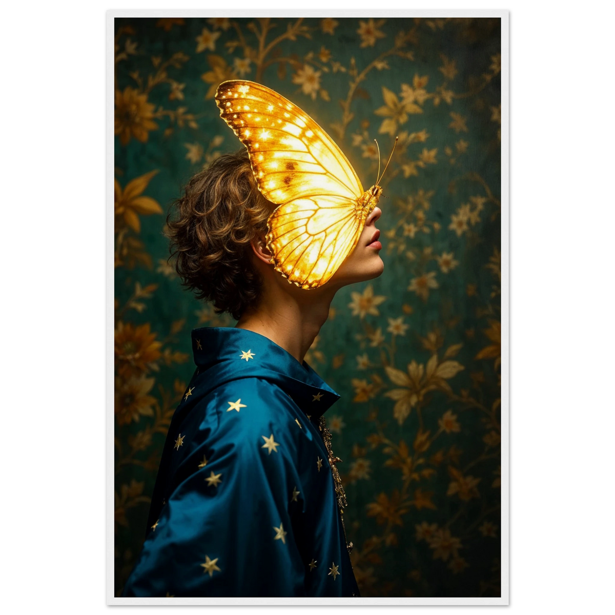 Glow of Identity – Framed Poster Gift for Artists - - Wooden Framed Posters