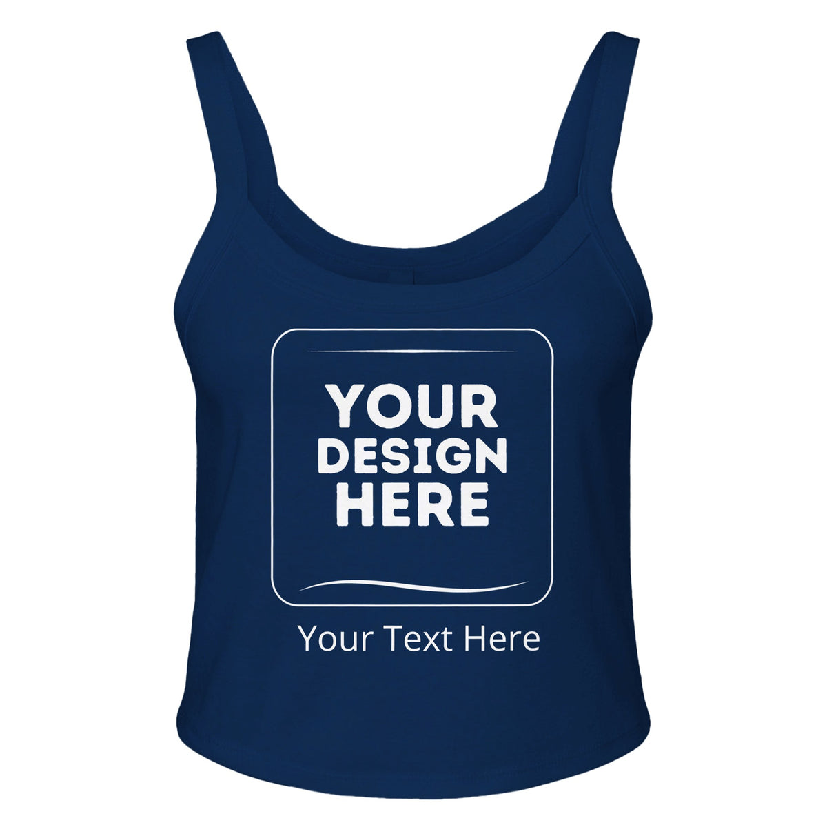 Sustainably Chic - Your New Customizable Go-To Tank Top - solid navy blend - Tank Tops