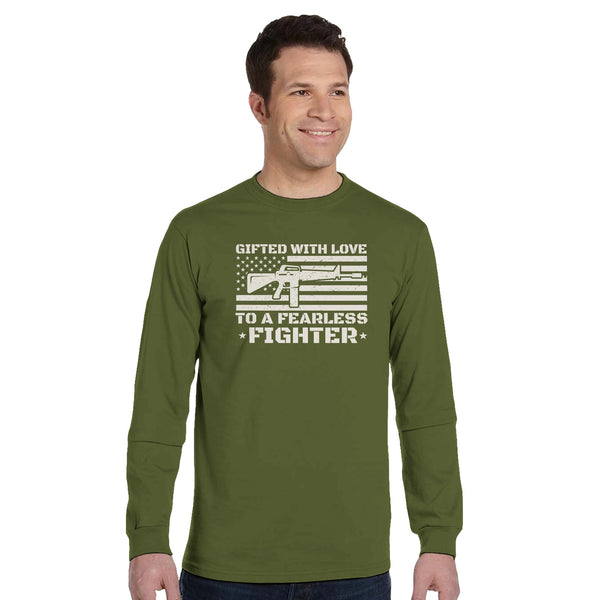 Fearless Fighter - A Tribute to Bravery - Olive - T-Shirts