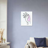 Canvas Charm - Hand Illustration with Natural Texture - - Canvas Prints