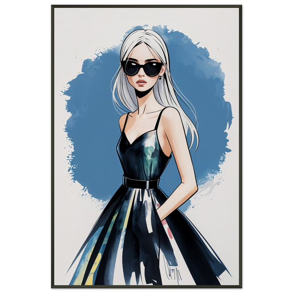 Elegance in Watercolor - The Chic Femme - - Framed Posters