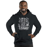 Anchor of Strength and Faith - Black - Hoodies