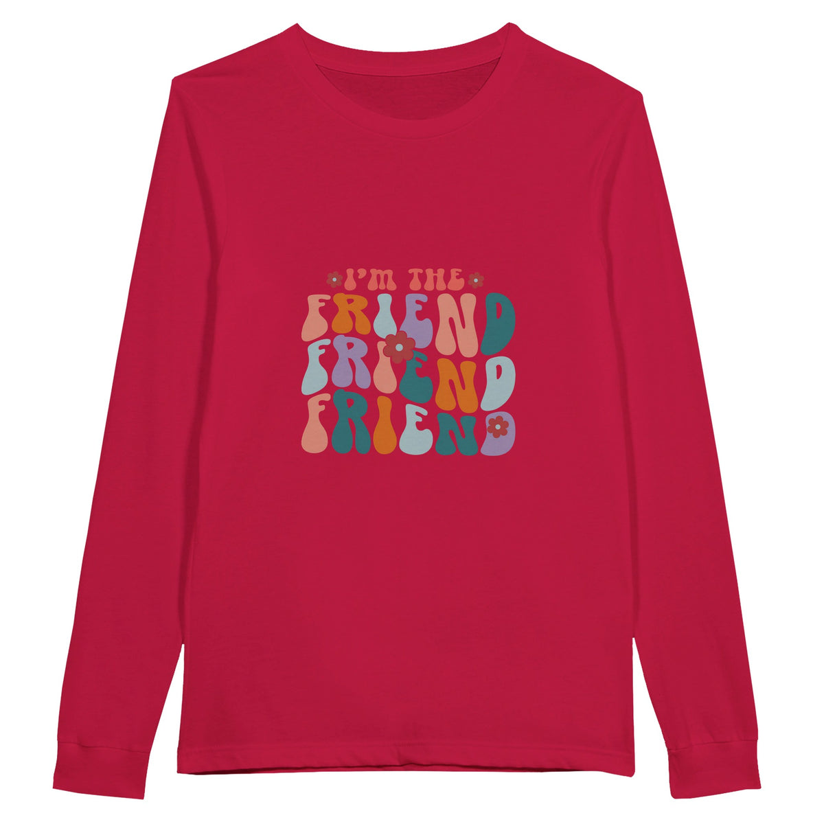 Friendship in Layers - Embrace Every Shade of 'Friend' - Red - Long Sleeve T-shirts