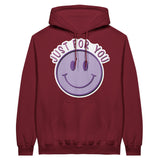 Embrace the Joy - Just for You - Unisex Pullover Hoodie - Garnet - Hoodies