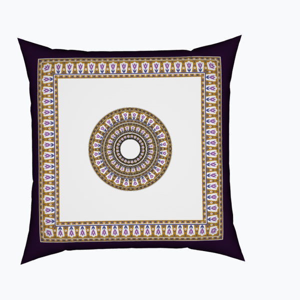 Majestic Mandala - Full Print Square Cushion - - Cushions