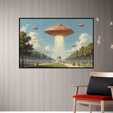 Vintage Visions of UFOs - 24x36 - Framed Posters