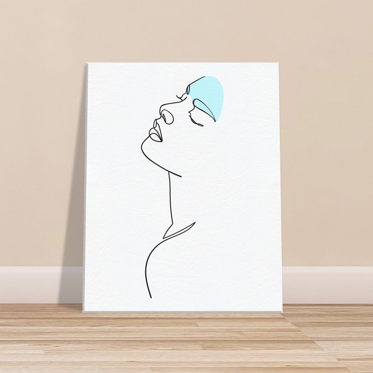 Whispers of Art - Minimalist Face Canvas - - Canvas Prints