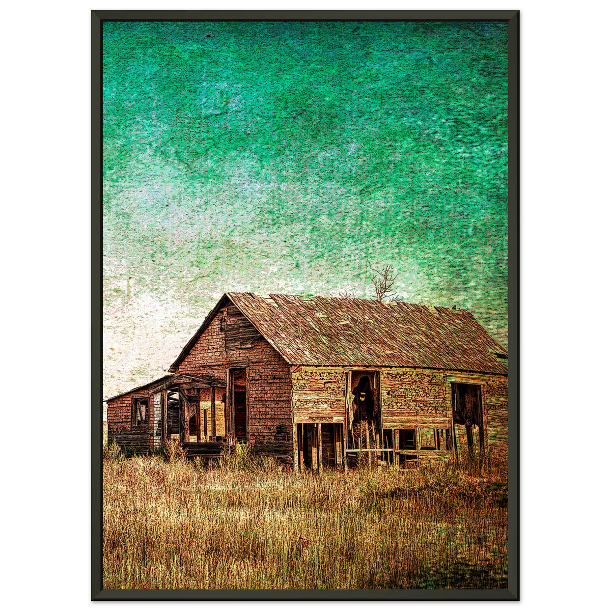 Rustic Serenity - Echoes of a Bygone Era - 50x70 cm 20x28″ - Metal Framed Posters