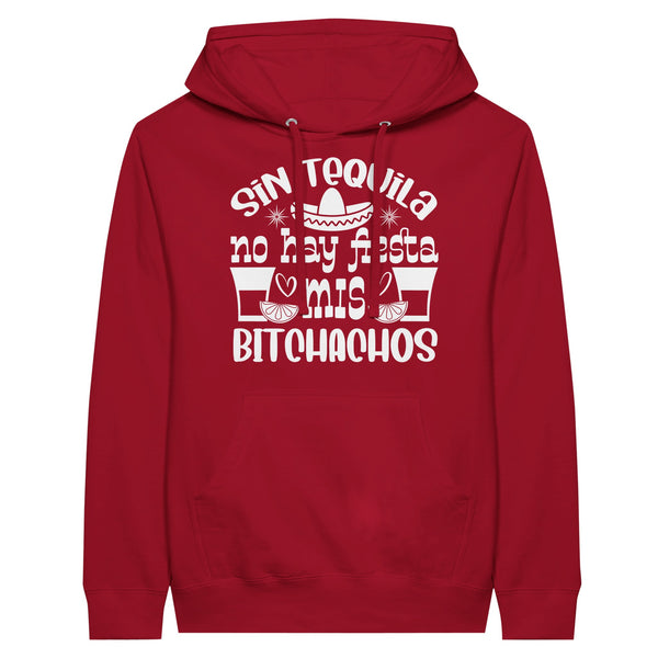 Fiesta Vibes - Premium Unisex Pullover Hoodie - Red - Hoodies