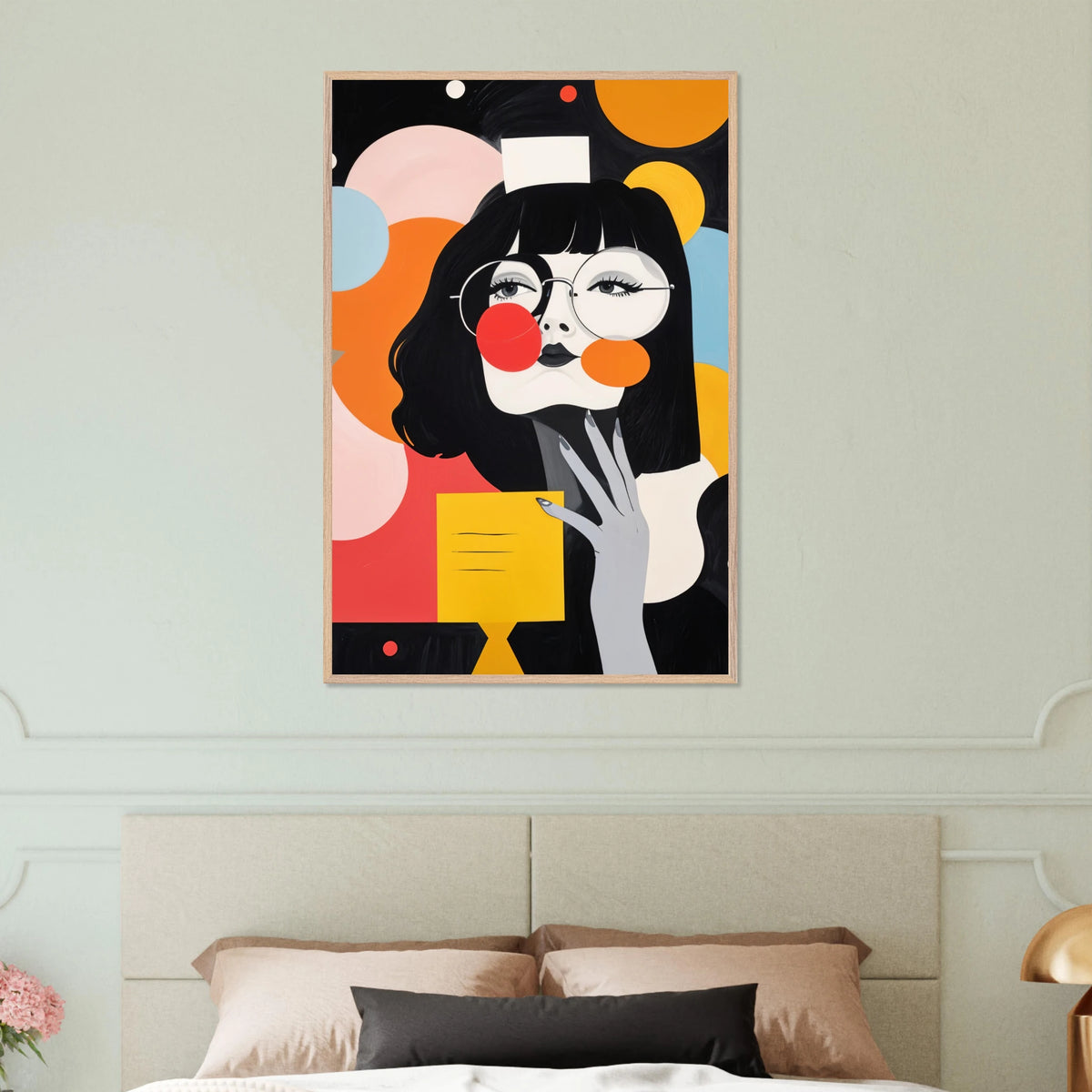 Color Meets Attitude – Framed Bold Muse Art - Wood frame - Wooden Framed Posters