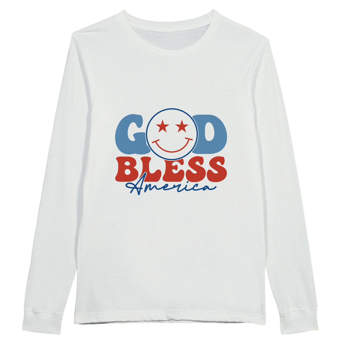 Patriotic Pride - God Bless America Shirt - White - Sweatshirt