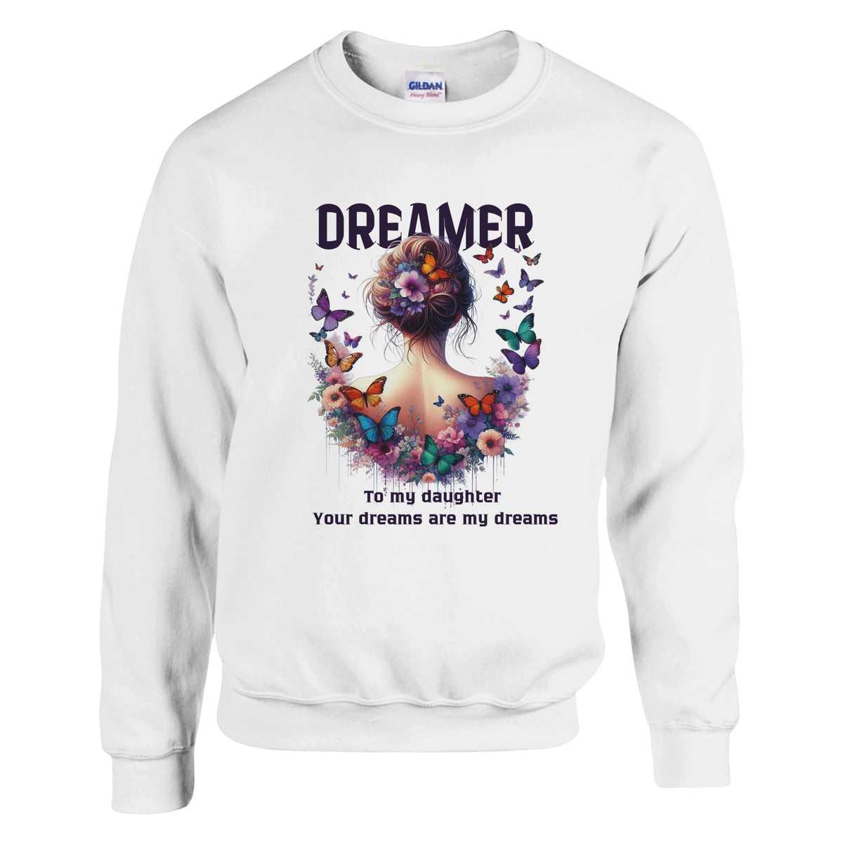 Butterflies and Dreams – A Mother’s Love in Every Flight - White - Sweatshirts