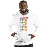 Customizable Year Ultimate Fleece Hoodie - Eco-Friendly & Stylish - White - Pullover Hoodies