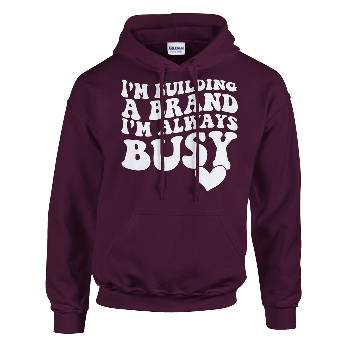 Busy Crafting Success - Wear Your Ambition with This Hoodie - Maroon - Hoodies