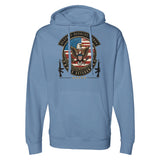 Defender's Emblem - Bold U.S. Veteran Hoodie - Royal Heather - Sweatshirts