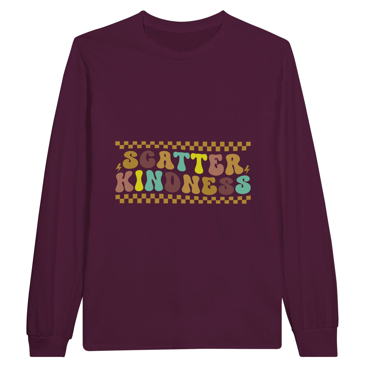 Radiate Good Vibes - Wear Your Kindness with Pride - Maroon - Sweatshirt