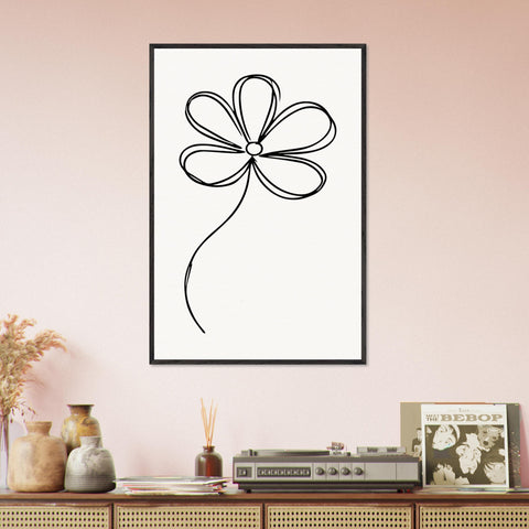 Image of Simplicity in Bloom - Vintage-Inspired Floral Art