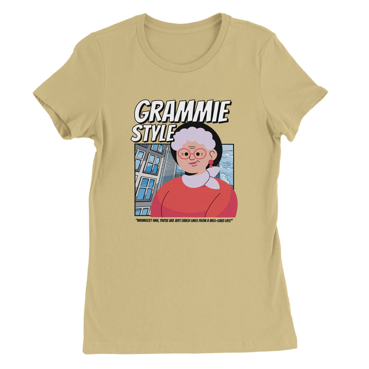 Retro Grandma T-Shirt – Bella + Canvas Comfort - Soft Cream - T-Shirt