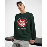 Defend with Pride - U.S. Veteran Patriotic Sweatshirt - Forest Green - Sweatshirts