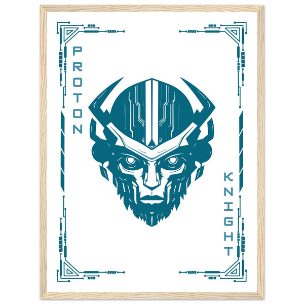 Transform Your Space - "Proton, Neural, Quantum Knights" Poster Set - - Wooden Framed Posters