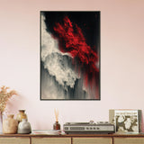 Gift Bold Contrast – Abstract Metal Framed Poster for Décor - - Metal Framed Posters