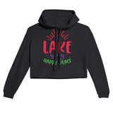 Lakeside Serenity - Your Happy Place Hoodie - Black - Hoodies